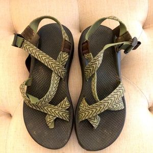 Green Chacos, gently worn